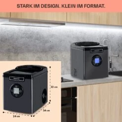 Icemeister 2G Eiswürfelmaschine 12kg/24h LC-Display Edelstahl -Bestes Haushaltsgeräte Geschäft 10035712 de 0006 usp