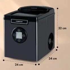 Icemeister 2G Eiswürfelmaschine 12kg/24h LC-Display Edelstahl -Bestes Haushaltsgeräte Geschäft 10035712 yy 0011 dimensions