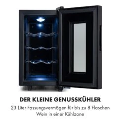 Bellevin 8 Uno Weinkühlschrank 23 Liter 11-18 °C LED Touch SingleZone -Bestes Haushaltsgeräte Geschäft 10035862 de 0003 logo