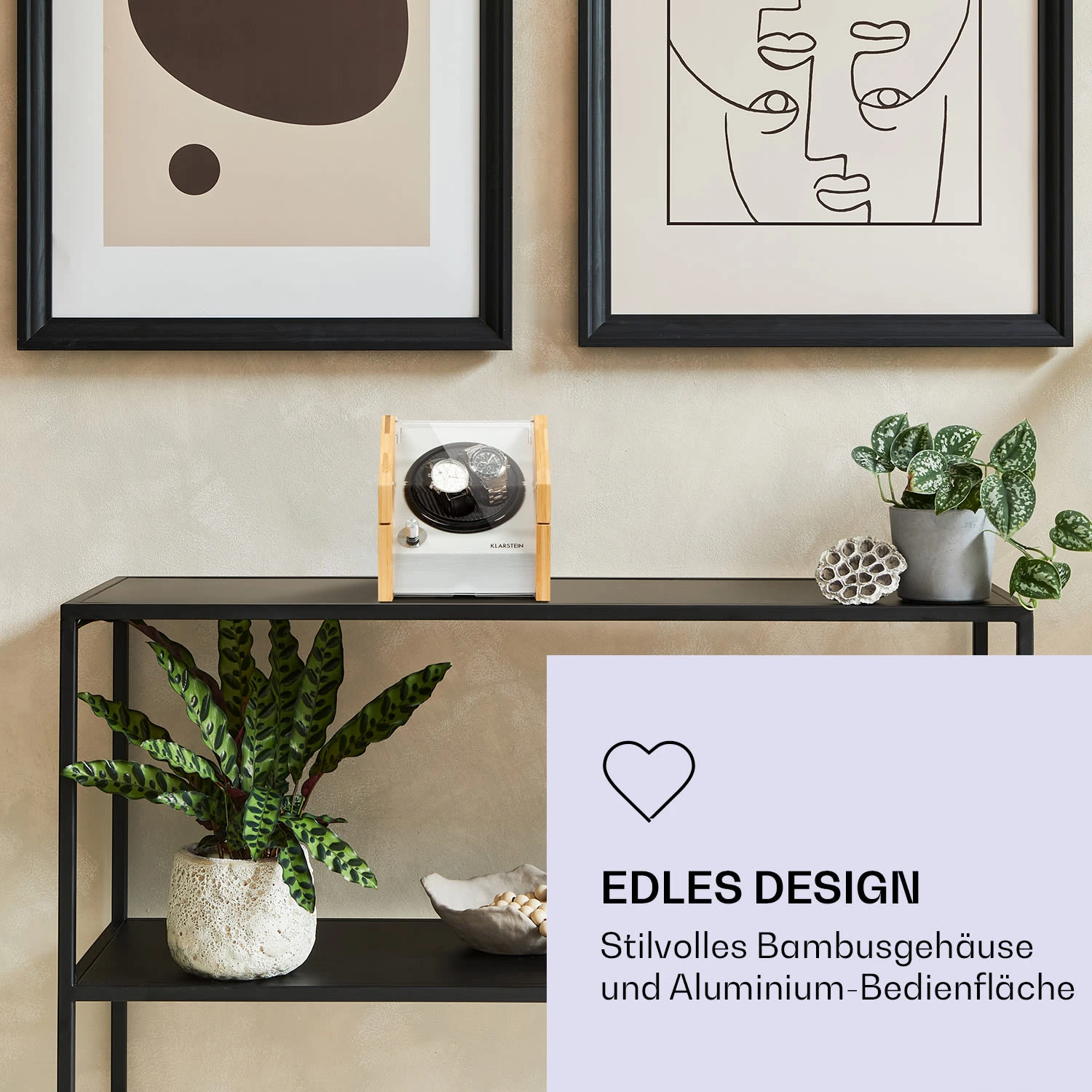 Garonne 2 Uhrenbeweger 1 Drehteller 2 Uhren 3 Speeds 4 Modi Bambus 2 Garonne 2 Uhrenbeweger 1 Drehteller 2 Uhren 3 Speeds 4 Modi Bambus – Bild 2