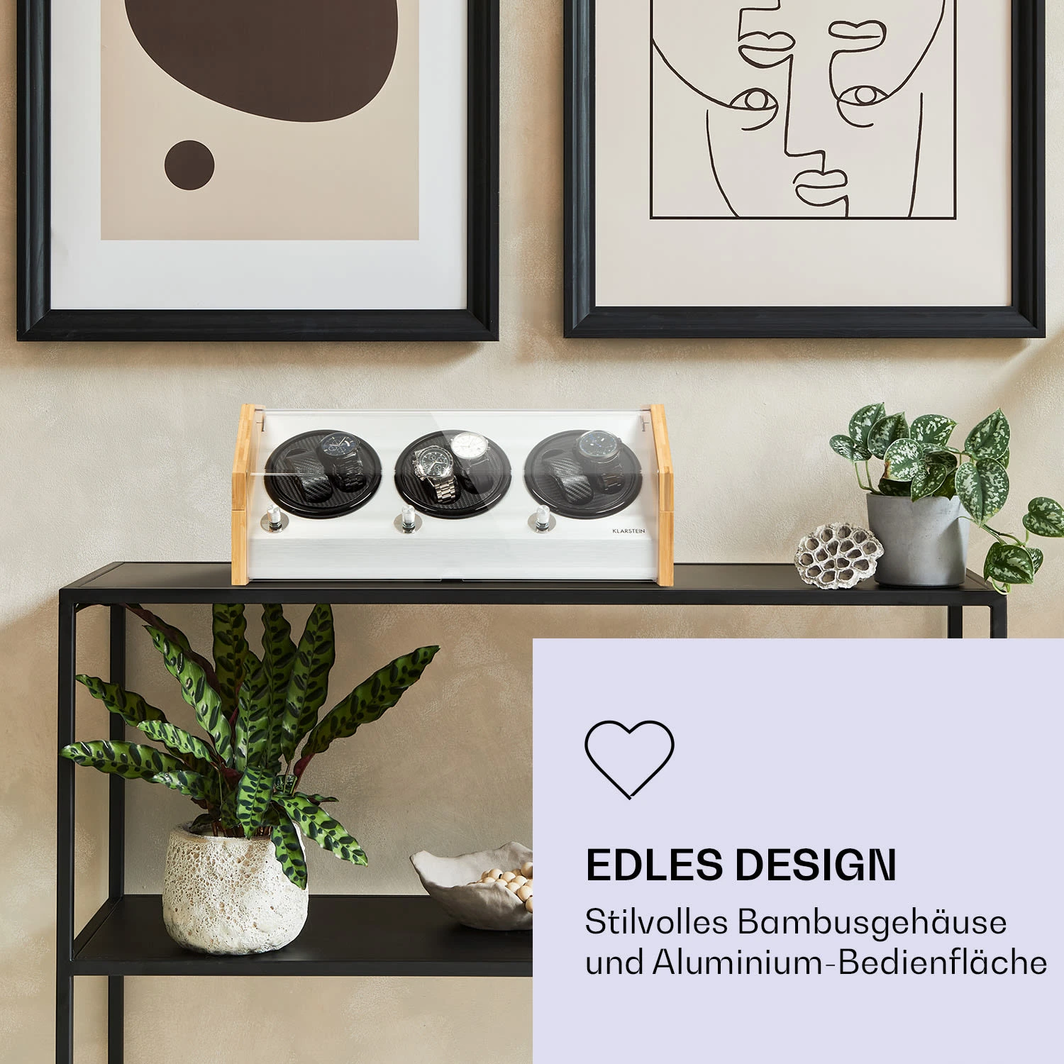 Garonne 6 Uhrenbeweger 6 Uhren 3 Geschwindigkeiten 4 Modi Bambus 2 Garonne 6 Uhrenbeweger 6 Uhren 3 Geschwindigkeiten 4 Modi Bambus – Bild 2