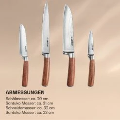 Kaito Damaszener Messerset 4-teilig Extra Scharf Griffe Aus Rosenholz -Bestes Haushaltsgeräte Geschäft 10036059 de 0006 logo