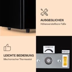 IceAge 88 Gefrierschrank 88 Liter EEK E 3 Etagen Thermostat Glasfront -Bestes Haushaltsgeräte Geschäft 10036066 de 0005 logo