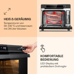 VaporChef Dampfbackofen 230 °C 24 L Drehregler EEK A 11 VaporChef Dampfbackofen 230 °C 24 L Drehregler EEK A -Bestes Haushaltsgeräte Geschäft 10036174 de 0004 logo