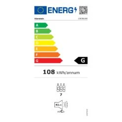 Vinovilla 7 Built-in Uno Quartz Einbau-Weinkühlschrank Weißes Glas -Bestes Haushaltsgeräte Geschäft 10036180 energy label