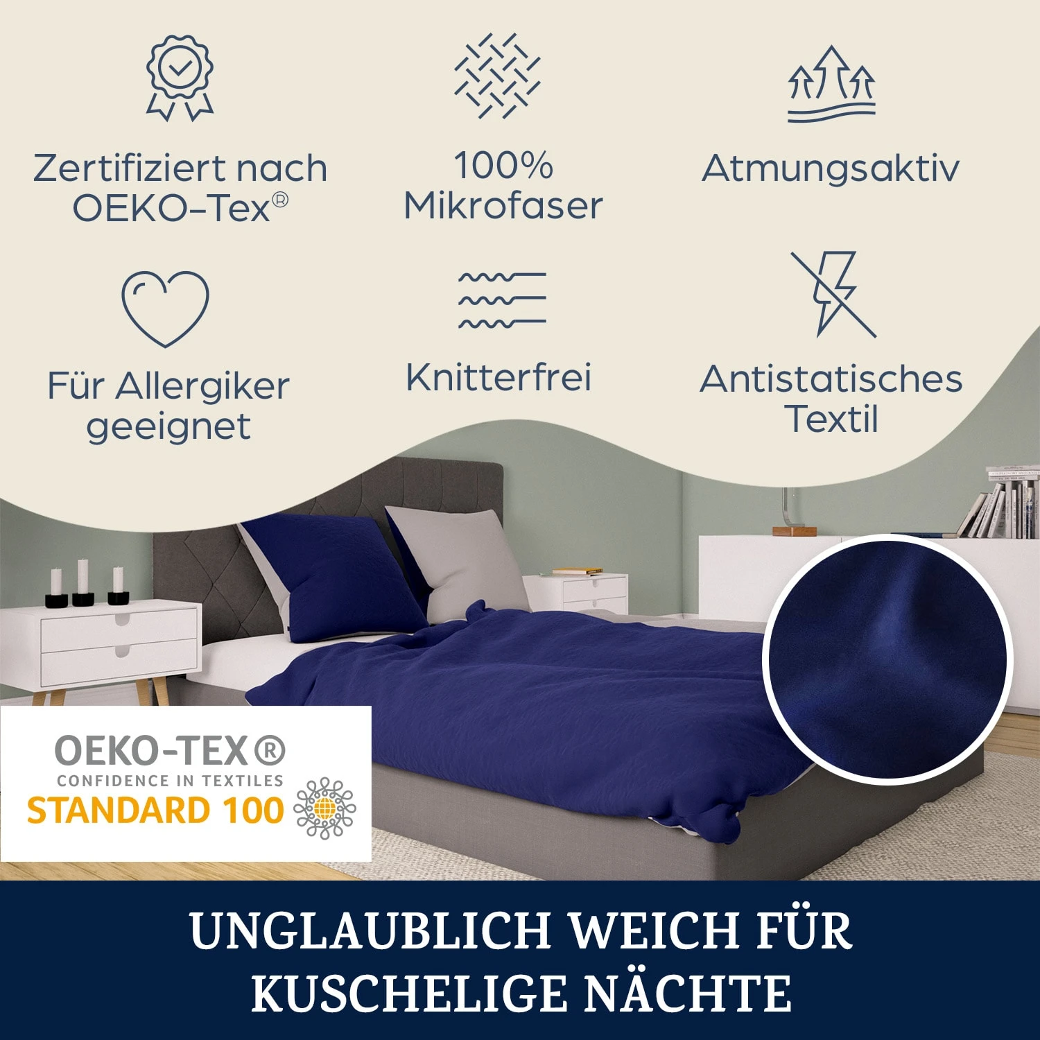 Soft Wonder-Edition Bettwäsche 155x200 Cm 2 Soft Wonder-Edition Bettwäsche 155x200 Cm – Bild 2