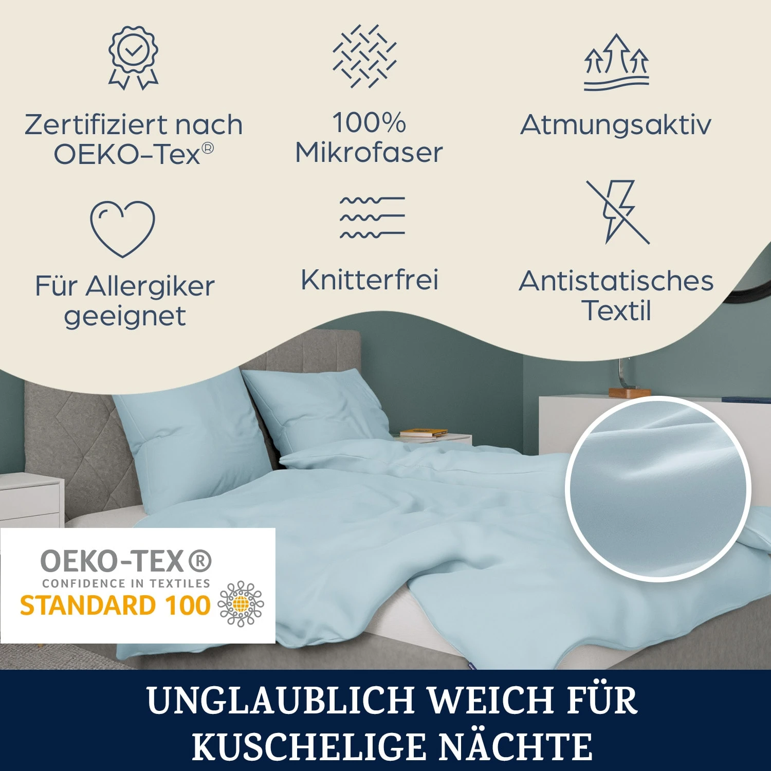 Traumwolle Biber-Bettwäsche 200x200 Cm 2 Traumwolle Biber-Bettwäsche 200x200 Cm – Bild 2