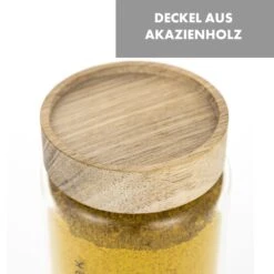 Glaswerk Cassia Gewürzgläser 6 St. 130 Ml Borosilikatglas Holzdeckel Luftdicht -Bestes Haushaltsgeräte Geschäft 10036357 de 0006 logo