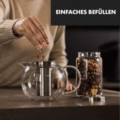 Sencha Teekanne 1,3 L Edelstahl-Siebeinsatz Borosilikatglas Deckel 9 Sencha Teekanne 1,3 L Edelstahl-Siebeinsatz Borosilikatglas Deckel -Bestes Haushaltsgeräte Geschäft 10036362 de 0003 logo