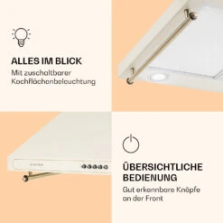 Victoria Dunstabzugshaube 60cm Retro-Design 644,5m³/h 2 LED-Lampen -Bestes Haushaltsgeräte Geschäft 10036447 de 0004 logo