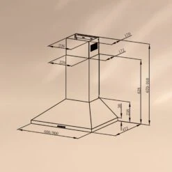 Victoria 90 Dunstabzugshaube 90cm Retro-Design 644,5m³/h 2 LED-Lampen -Bestes Haushaltsgeräte Geschäft 10036450 yy 0006 logo
