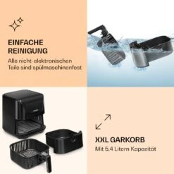 AeroVital Deluxe Heißluftfritteuse 1700W 5,4 Liter Edelstahl -Bestes Haushaltsgeräte Geschäft 10036476 de 0006 logo