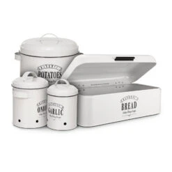 Montana Knoblauchtopf Emaille-Stahlblech 12 X 18 Cm (ØxH) Rostfrei -Bestes Haushaltsgeräte Geschäft 10037445 yy 0005 logo