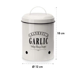 Montana Knoblauchtopf Emaille-Stahlblech 12 X 18 Cm (ØxH) Rostfrei -Bestes Haushaltsgeräte Geschäft 10037445 yy 0006 logo