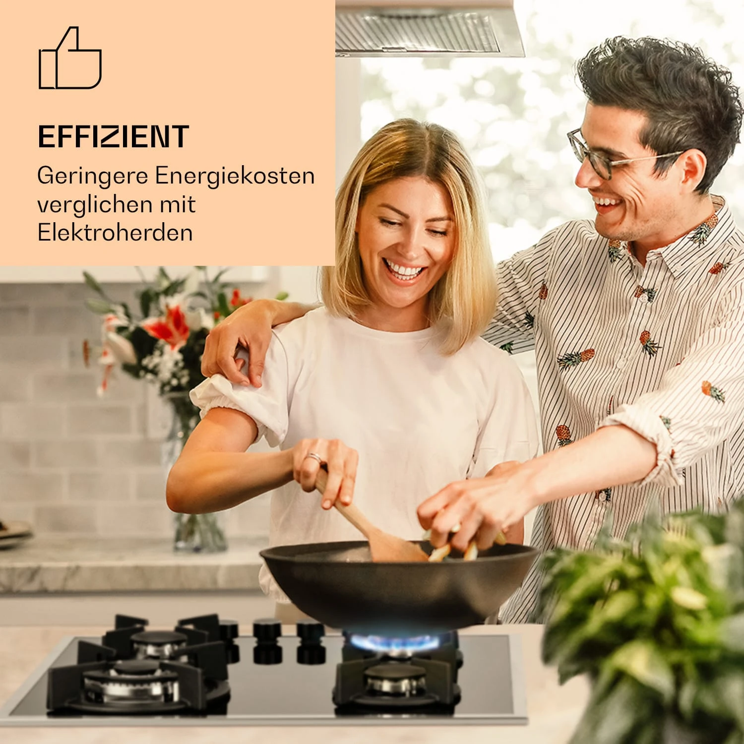 Goldflame Domino 4 Prime Gaskochfeld 4-flammig Messing-Brenner Glaskeramik 2 Goldflame Domino 4 Prime Gaskochfeld 4-flammig Messing-Brenner Glaskeramik – Bild 2