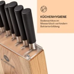 Kitano 8tlg. Messer-Set Mit Block 7 Messer Stahl Edler Holzblock -Bestes Haushaltsgeräte Geschäft 10037815 de 0005 logo