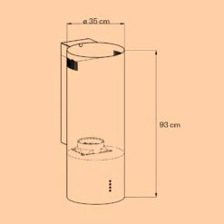 Barella Dunstabzugshaube 35,5 X 93,5 X 43 Cm Umluft 557 M³/h LED Aktivkohlefilter 12 Barella Dunstabzugshaube 35,5 X 93,5 X 43 Cm Umluft 557 M³/h LED Aktivkohlefilter -Bestes Haushaltsgeräte Geschäft 10037865 yy 0006 logo
