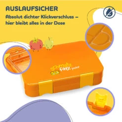 Schmatzfatz Junior Lunchbox 6 Fächer 21,3 X 15 X 4,5 Cm (BxHxT) -Bestes Haushaltsgeräte Geschäft 10037943 de 0003 usp