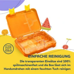Schmatzfatz Junior Lunchbox 6 Fächer 21,3 X 15 X 4,5 Cm (BxHxT) -Bestes Haushaltsgeräte Geschäft 10037943 de 0005 usp