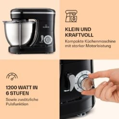 Bella Mini Rührmaschine 1200 W 6 Stufen 4 Liter Edelstahl Pulsfunktion -Bestes Haushaltsgeräte Geschäft 10037980 de 0003 logo