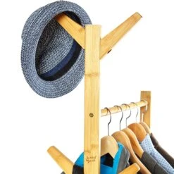 Garderobe Ablage Kleiderständer 57,5 X 173cm Asymmetrisch Bambus -Bestes Haushaltsgeräte Geschäft 10038021 yy 0004 logo