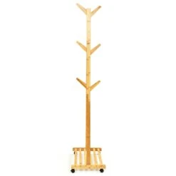 Garderobe Ablage Kleiderständer 57,5 X 173cm Asymmetrisch Bambus -Bestes Haushaltsgeräte Geschäft 10038021 yy 0006 logo
