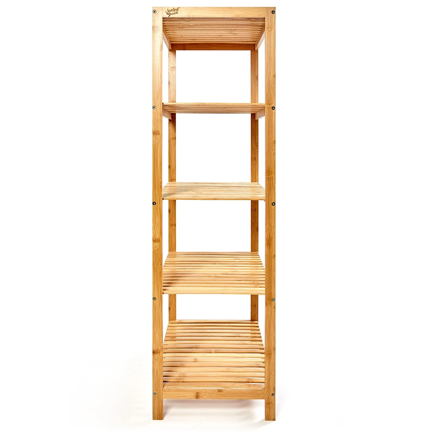 Regal Mehrzweckregal 5 Etagen 60x117,5x35cm (BxHxT) Bambus 6 Regal Mehrzweckregal 5 Etagen 60x117,5x35cm (BxHxT) Bambus – Bild 6