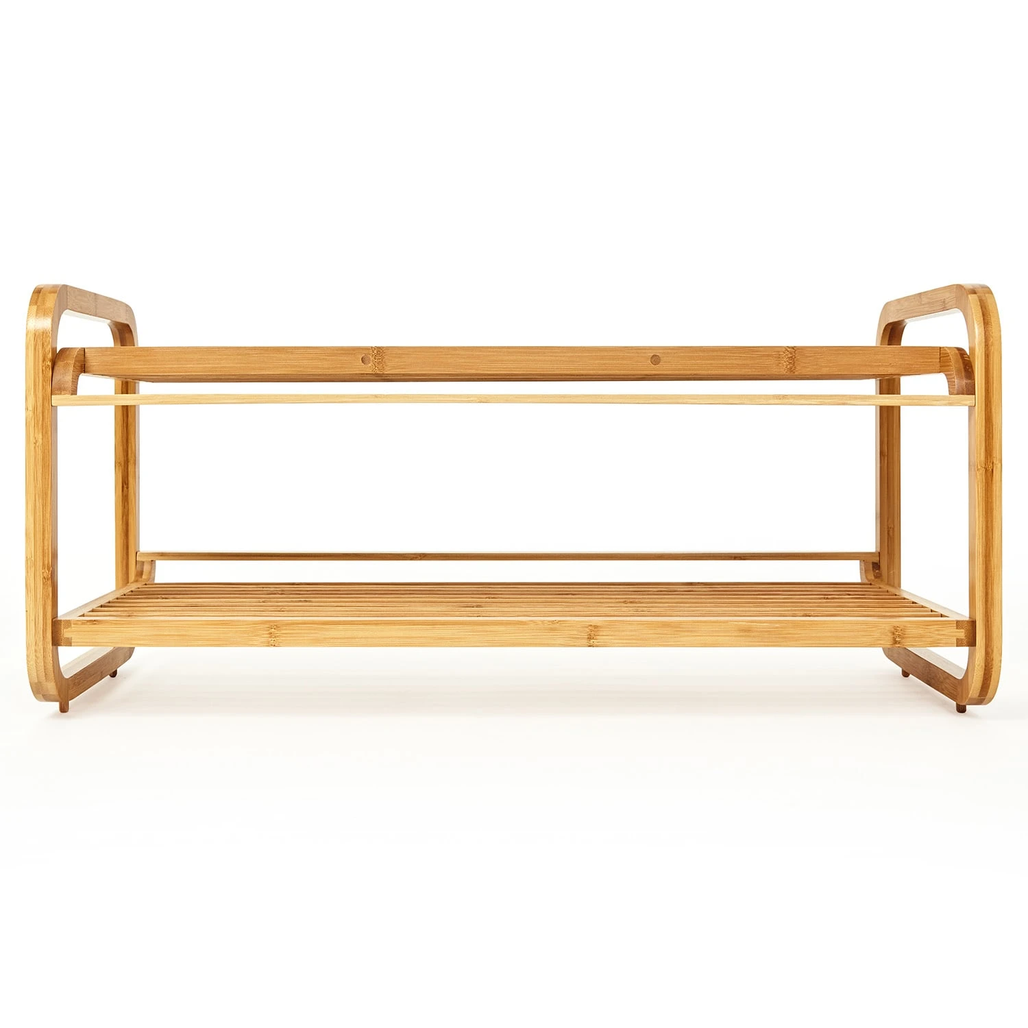 Schuhregal Mehrzweckregal 2 Etagen 6 Paar Schuhe Erweiterbar Bambus 2 Schuhregal Mehrzweckregal 2 Etagen 6 Paar Schuhe Erweiterbar Bambus – Bild 2