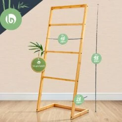 Handtuchhalter 4-fache Handtuchstange 40x98x28 Cm Leiteroptik Bambus -Bestes Haushaltsgeräte Geschäft 10038126 yy 0007 logo