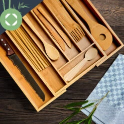 Besteckkasten 5-7 Fächer Max. 40 X 5 X 35,5 Cm Bambus -Bestes Haushaltsgeräte Geschäft 10038140 yy 0003 logo