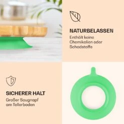 Kindergeschirr Bambusteller & Löffel 250 Ml Inkl. Saugnapf 18 X 18 Cm -Bestes Haushaltsgeräte Geschäft 10038287 de 0003 logo