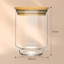 Gewürzgläser Bambusdeckel 10 Stück Je 150 Ml Luftdicht Stapelbar -Bestes Haushaltsgeräte Geschäft 10038311 yy 0008 logo
