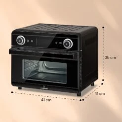 AeroVital Jumbo 3-in-1 Heißluftfritteuse Toaster Dörrautomat 1550 W 18 Liter -Bestes Haushaltsgeräte Geschäft 10038339 yy 0011 dimensions