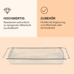AeroVital Jumbo Heißluftfritteuse Gitterkorb Edelstahl 6 AeroVital Jumbo Heißluftfritteuse Gitterkorb Edelstahl -Bestes Haushaltsgeräte Geschäft 10038341 de 0003 logo