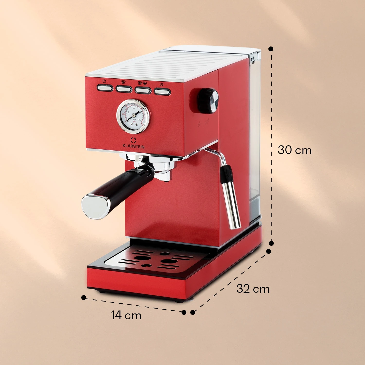 Pausa Espressomaker 1350 Watt 20 Bar Druck Wassertank: 1,4 Liter Edelstahl 8 Pausa Espressomaker 1350 Watt 20 Bar Druck Wassertank: 1,4 Liter Edelstahl – Bild 8
