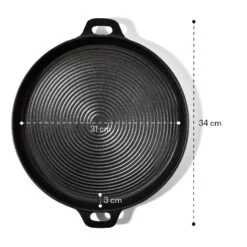 Canadienne Runde Grillpfanne Geriffelt 35 X 3 Cm (ØxH) Gusseisen 9 Canadienne Runde Grillpfanne Geriffelt 35 X 3 Cm (ØxH) Gusseisen -Bestes Haushaltsgeräte Geschäft 10038592 yy 0005 logo