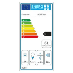 Futurelight Smart Inselabzugshaube Umluft 420m³/h LED Edelstahl 15 Futurelight Smart Inselabzugshaube Umluft 420m³/h LED Edelstahl -Bestes Haushaltsgeräte Geschäft 10038709 energy label