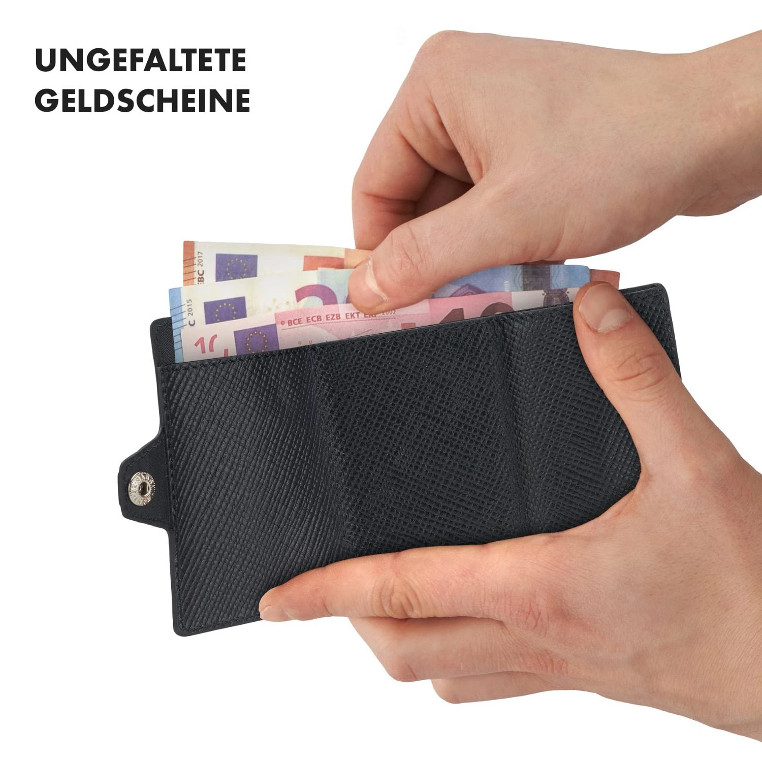 ZNAP Slim Wallet 12 Karten Münzfach 8 X 1,8 X 6 Cm (BxHxT) RFID-Schutz 4 ZNAP Slim Wallet 12 Karten Münzfach 8 X 1,8 X 6 Cm (BxHxT) RFID-Schutz – Bild 4