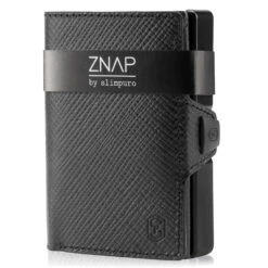ZNAP Slim Wallet 12 Karten Münzfach 8 X 1,8 X 6 Cm (BxHxT) RFID-Schutz