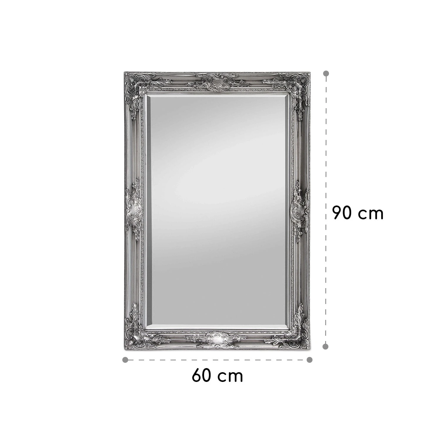 Manchester Wandspiegel Massivholzrahmen Rechteckig 90 X 60 Cm 6 Manchester Wandspiegel Massivholzrahmen Rechteckig 90 X 60 Cm – Bild 6