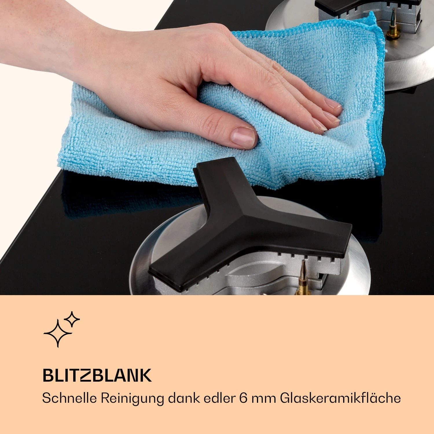 Trifecta 1 Gaskochfeld 1-flammig Starkbrenner Glaskeramik 6 Trifecta 1 Gaskochfeld 1-flammig Starkbrenner Glaskeramik – Bild 6