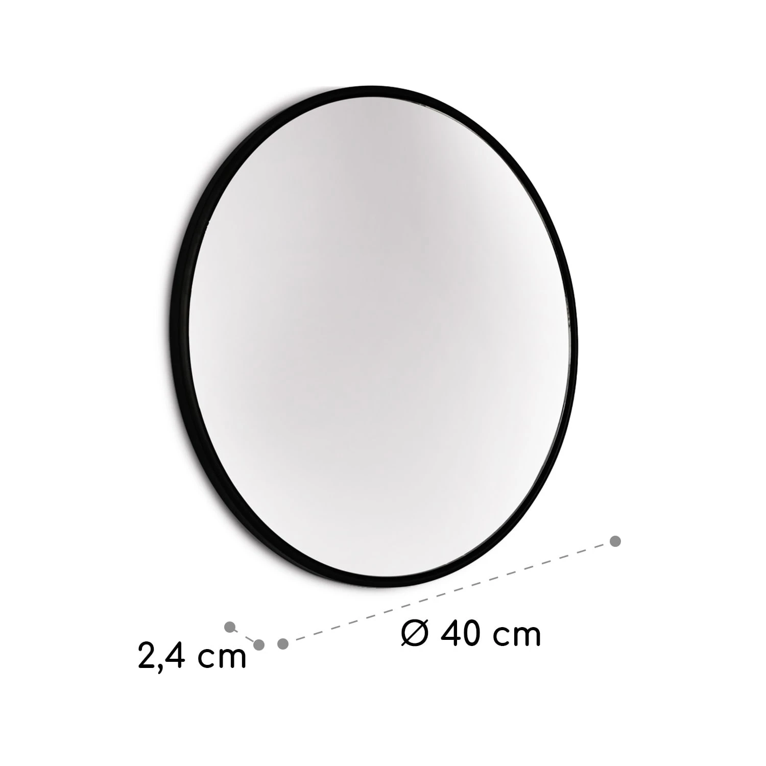 Fournier Wandspiegel Metallrahmen Rund Ø 40 Cm 6 Fournier Wandspiegel Metallrahmen Rund Ø 40 Cm – Bild 6
