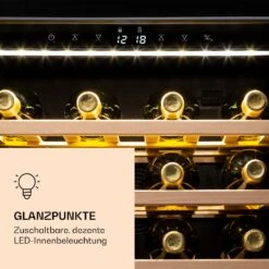 Klarstein Vinamour 77 Duo Weinkühlschrank 191 Liter 5 - 20 °C 2 Kühlzonen -Bestes Haushaltsgeräte Geschäft 10039771 de 0006 logo