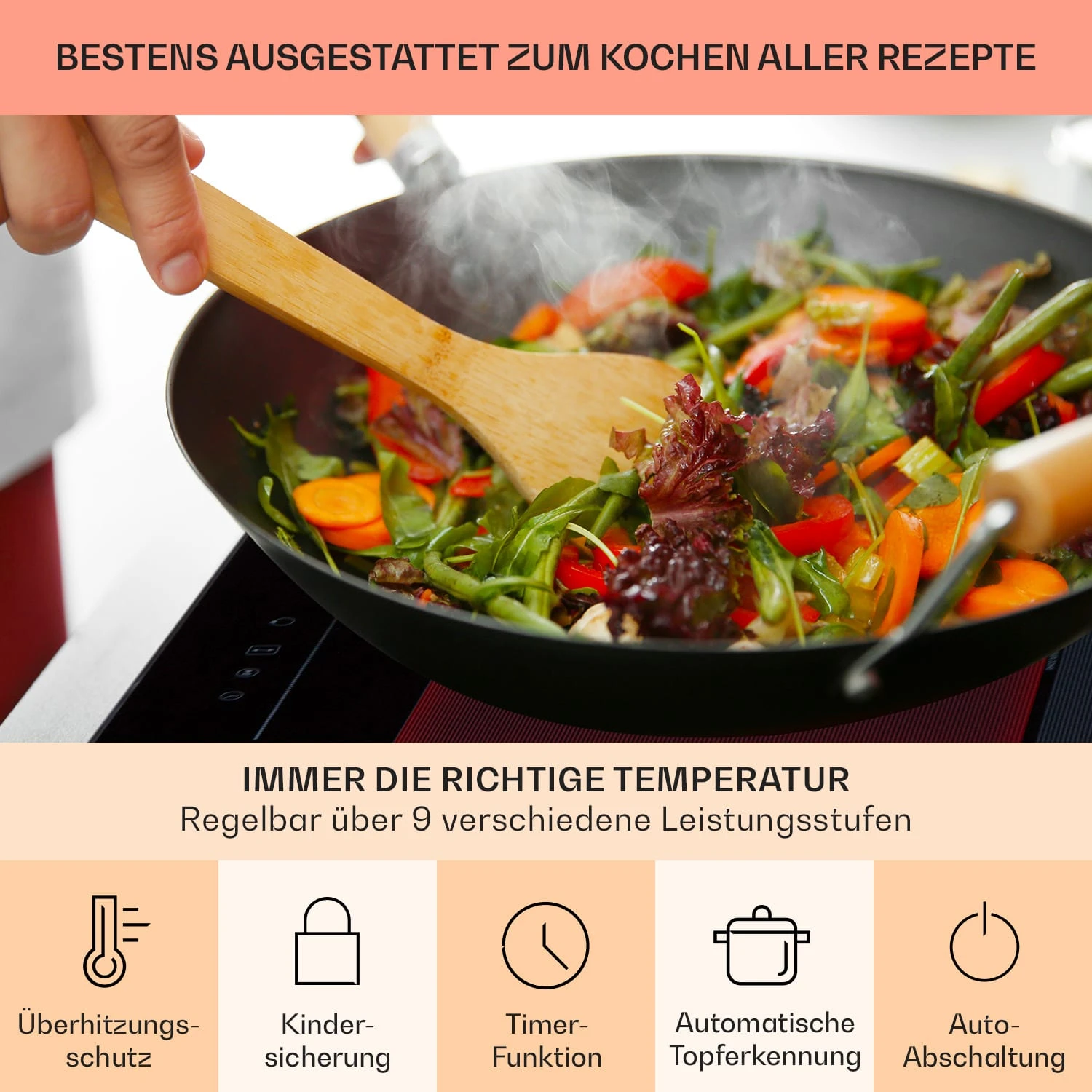 Full House Down Air System Induktionsherd + Dunstabzugshaube 477 M³/h 6 Full House Down Air System Induktionsherd + Dunstabzugshaube 477 M³/h – Bild 6