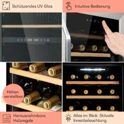 Vinamour 16 Uno Weinkühlschrank 16Fl./42l 5-18°C 41dB Glas -Bestes Haushaltsgeräte Geschäft 10039897 de 0005 usp