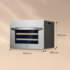 Vinsider 24 Built-In Uno Weinkühlschrank Einbaugerät 1 Zone 24 Flaschen Edelstahl -Bestes Haushaltsgeräte Geschäft 10039913 yy 0006 logo