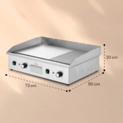 Grillmeile 4400 Elektrogrill Plancha 2x2200W Grillplatte Edelstahl 15 Grillmeile 4400 Elektrogrill Plancha 2x2200W Grillplatte Edelstahl -Bestes Haushaltsgeräte Geschäft 10039915 yy 0008 dimensions
