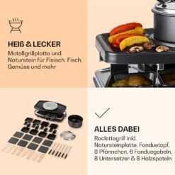 Entrecote 2-in-1 Raclette-Grill & Fondue Naturstein 1100W 8 Personen 11 Entrecote 2-in-1 Raclette-Grill & Fondue Naturstein 1100W 8 Personen -Bestes Haushaltsgeräte Geschäft 10039922 de 0005 logo