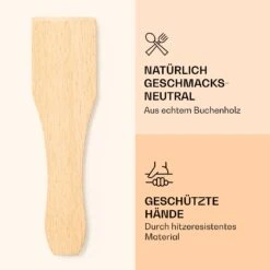 Raclette Spatulas Holzspatel Pfannenwender Zubehör 8 Stück Für Raclette-Pfännchen 6 Raclette Spatulas Holzspatel Pfannenwender Zubehör 8 Stück Für Raclette-Pfännchen -Bestes Haushaltsgeräte Geschäft 10039924 de 0003 logo