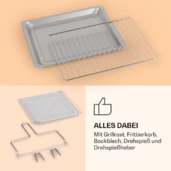 Vigor Air Heißluftfritteuse 1800 W 30 Liter 18 Programme -Bestes Haushaltsgeräte Geschäft 10039941 de 0007 logo